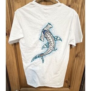 Del Sol Color Change Hammerhead Shark Tee Small Cozumel Graphic T-Shirt NWT
